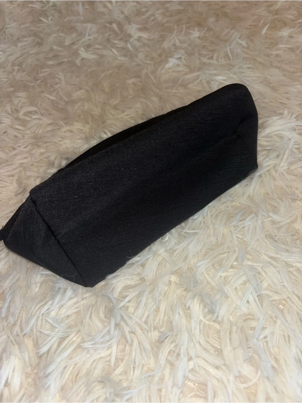 Giorgio Armani black nylon makeup bag NEW